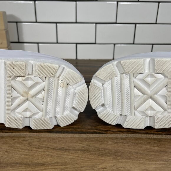 Converse Chuck Taylor All Star Lugged Hi Shoes Womens 11 White Platform Sneakers - Picture 9 of 13